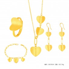 足金心心相惜套裝